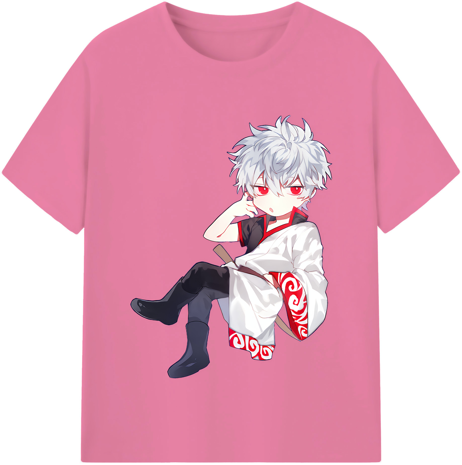 （画像用） ぎんたま 坂田銀時（さかたぎんとき） 神楽 志村新八（しむら しんぱち） GINTAMA Sakata Gintoki Kagura Shimura Shinpachi 綿100％半袖Tシャツ（フロントプリント）